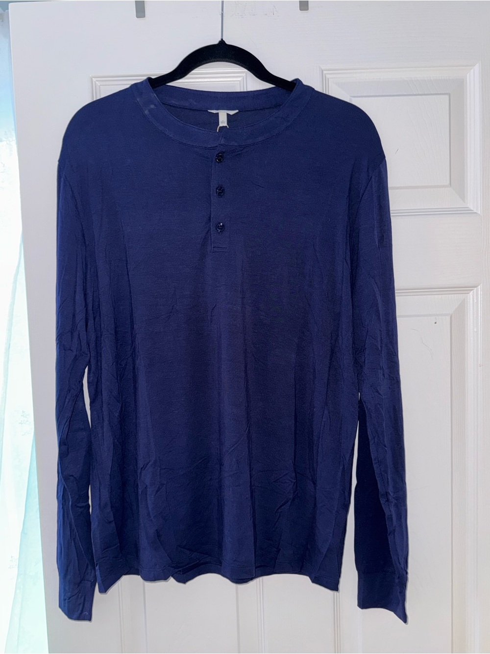 Men’s Eberjey Size Small Longsleeve Henley Shirt NWT